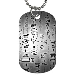 Science Formulas Dog Tag (one Side)