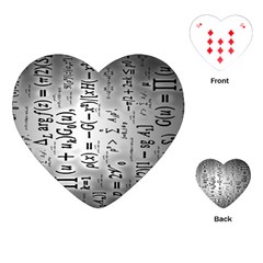 Science Formulas Playing Cards (heart)  by BangZart