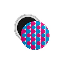 Pink And Bluedots Pattern 1 75  Magnets by BangZart