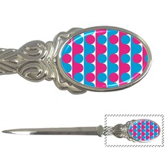 Pink And Bluedots Pattern Letter Openers by BangZart