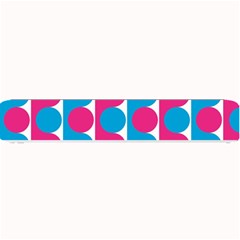 Pink And Bluedots Pattern Small Bar Mats by BangZart