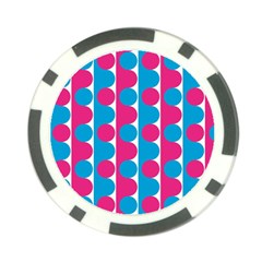 Pink And Bluedots Pattern Poker Chip Card Guard (10 Pack) by BangZart