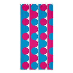 Pink And Bluedots Pattern Shower Curtain 36  X 72  (stall)  by BangZart