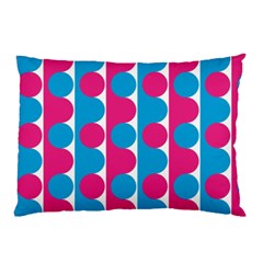 Pink And Bluedots Pattern Pillow Case (two Sides) by BangZart