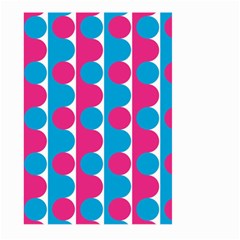 Pink And Bluedots Pattern Large Garden Flag (two Sides) by BangZart