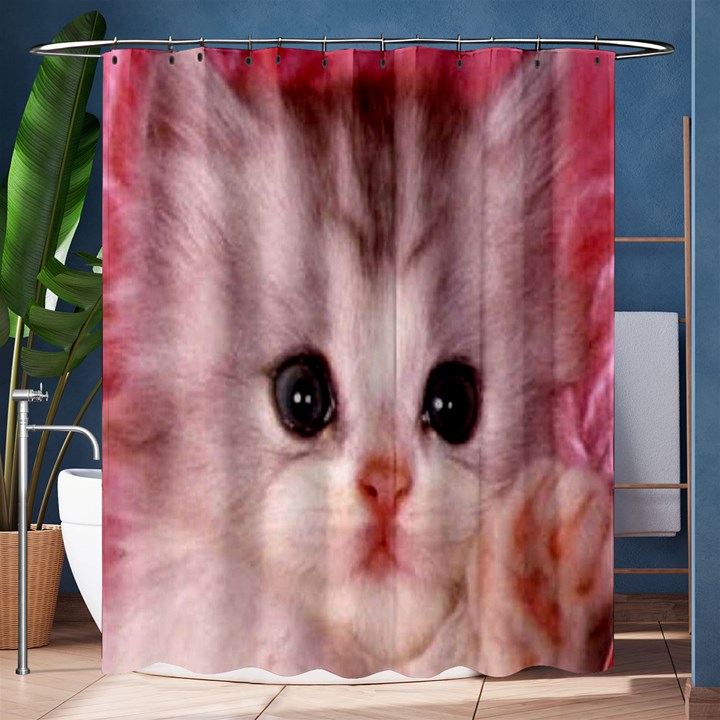 Cat  Animal  Kitten  Pet Shower Curtain 60  x 72  (Medium) 