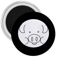 Pig Logo 3  Magnets by BangZart