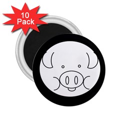 Pig Logo 2 25  Magnets (10 Pack) 