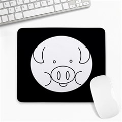 Pig Logo Large Mousepads by BangZart