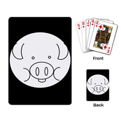 Pig Logo Playing Card