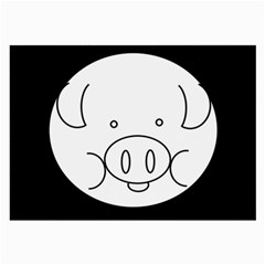 Pig Logo Large Glasses Cloth (2-side) by BangZart