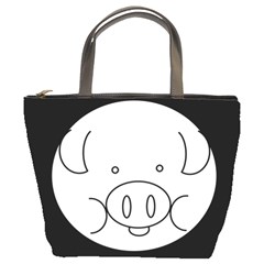 Pig Logo Bucket Bags