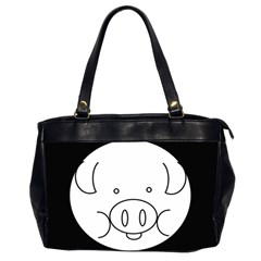 Pig Logo Office Handbags (2 Sides)  by BangZart