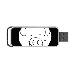 Pig Logo Portable Usb Flash (two Sides)