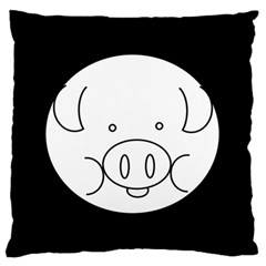 Pig Logo Standard Flano Cushion Case (one Side) by BangZart