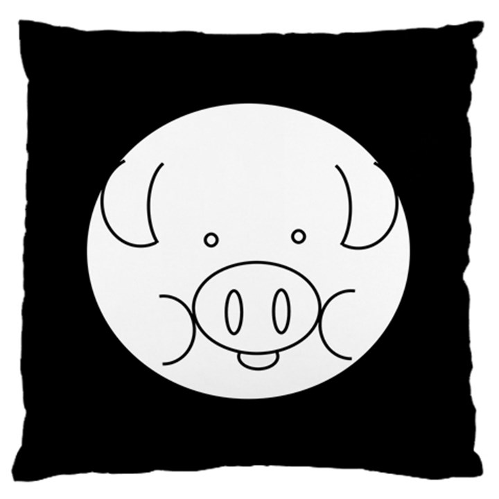 Pig Logo Standard Flano Cushion Case (One Side)