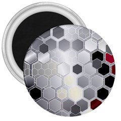 Honeycomb Pattern 3  Magnets