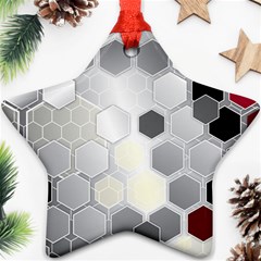 Honeycomb Pattern Ornament (star) by BangZart