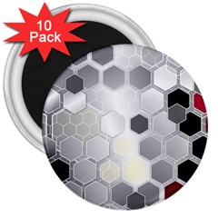 Honeycomb Pattern 3  Magnets (10 Pack)  by BangZart