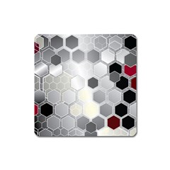 Honeycomb Pattern Square Magnet