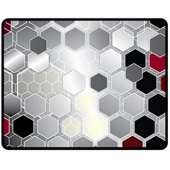 Honeycomb Pattern Fleece Blanket (medium) 