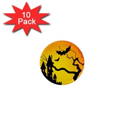 Halloween Night Terrors 1  Mini Magnet (10 Pack)  by BangZart