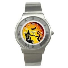 Halloween Night Terrors Stainless Steel Watch by BangZart