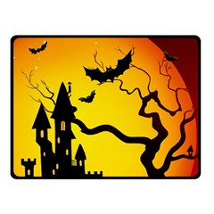 Halloween Night Terrors Double Sided Fleece Blanket (small)  by BangZart