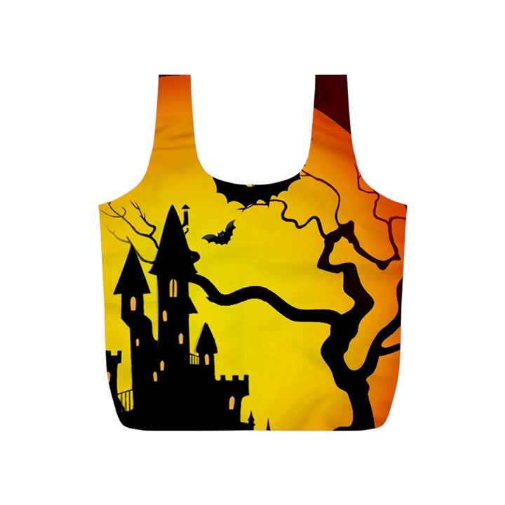 Halloween Night Terrors Full Print Recycle Bags (S) 