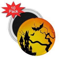 Halloween Night Terrors 2 25  Magnets (10 Pack)  by BangZart