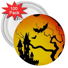 Halloween Night Terrors 3  Buttons (100 Pack)  by BangZart