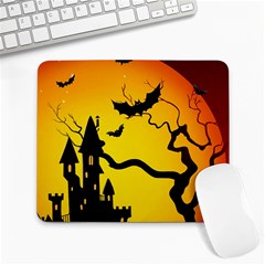 Halloween Night Terrors Large Mousepads by BangZart