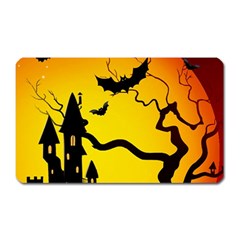 Halloween Night Terrors Magnet (rectangular) by BangZart