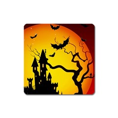 Halloween Night Terrors Square Magnet