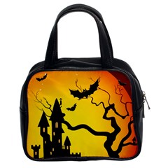 Halloween Night Terrors Classic Handbags (2 Sides) by BangZart