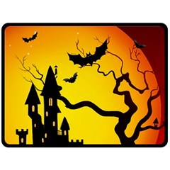 Halloween Night Terrors Double Sided Fleece Blanket (large)  by BangZart