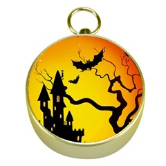 Halloween Night Terrors Gold Compasses by BangZart