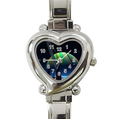 Planets In Space Stars Heart Italian Charm Watch by BangZart