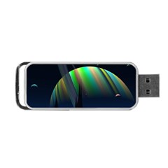 Planets In Space Stars Portable Usb Flash (two Sides) by BangZart