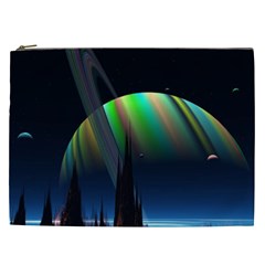 Planets In Space Stars Cosmetic Bag (xxl)  by BangZart