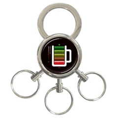 Black Energy Battery Life 3-ring Key Chains by BangZart