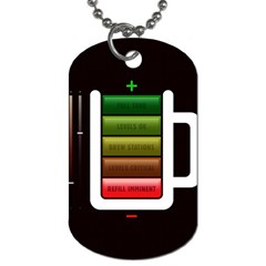 Black Energy Battery Life Dog Tag (two Sides) by BangZart