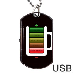 Black Energy Battery Life Dog Tag Usb Flash (two Sides) by BangZart