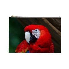 Scarlet Macaw Bird Cosmetic Bag (large)  by BangZart