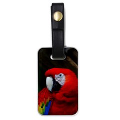 Scarlet Macaw Bird Luggage Tags (one Side)  by BangZart