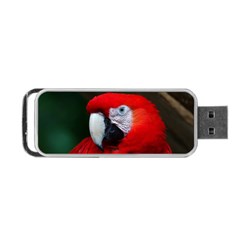 Scarlet Macaw Bird Portable Usb Flash (one Side) by BangZart