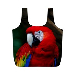 Scarlet Macaw Bird Full Print Recycle Bags (m)  by BangZart