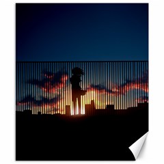 Art Sunset Anime Afternoon Canvas 8  X 10  by BangZart