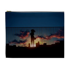 Art Sunset Anime Afternoon Cosmetic Bag (xl) by BangZart