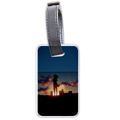 Art Sunset Anime Afternoon Luggage Tags (one Side)  by BangZart